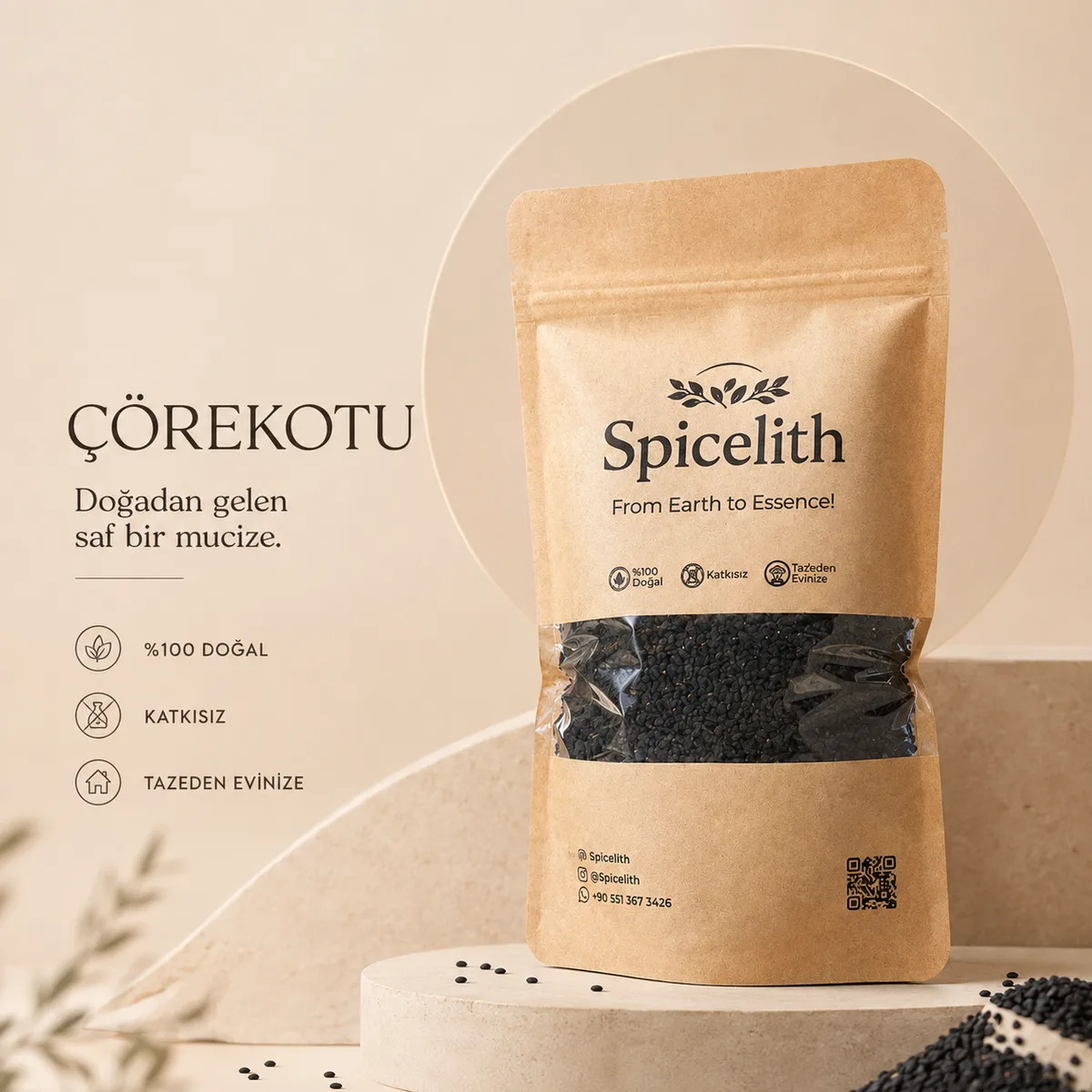 Spicelith Çörek Otu — Siyah Tanede Gelenek Saklı.