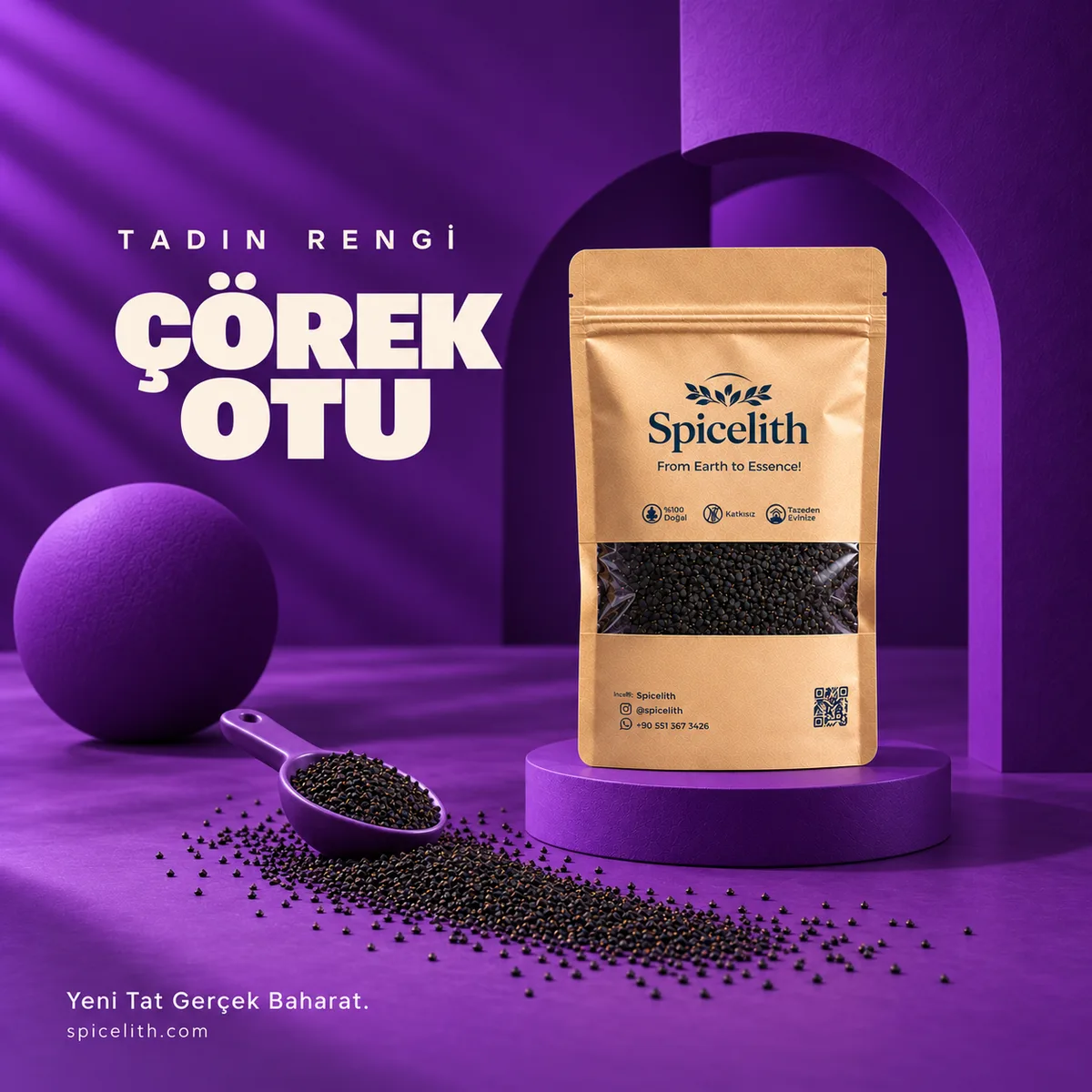 Spicelith Çörek Otu — Siyah Tanede Gelenek Saklı.