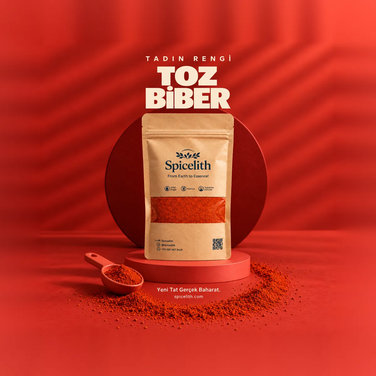 Spicelith Toz Biber — Rengin ve Aromanın Özü.