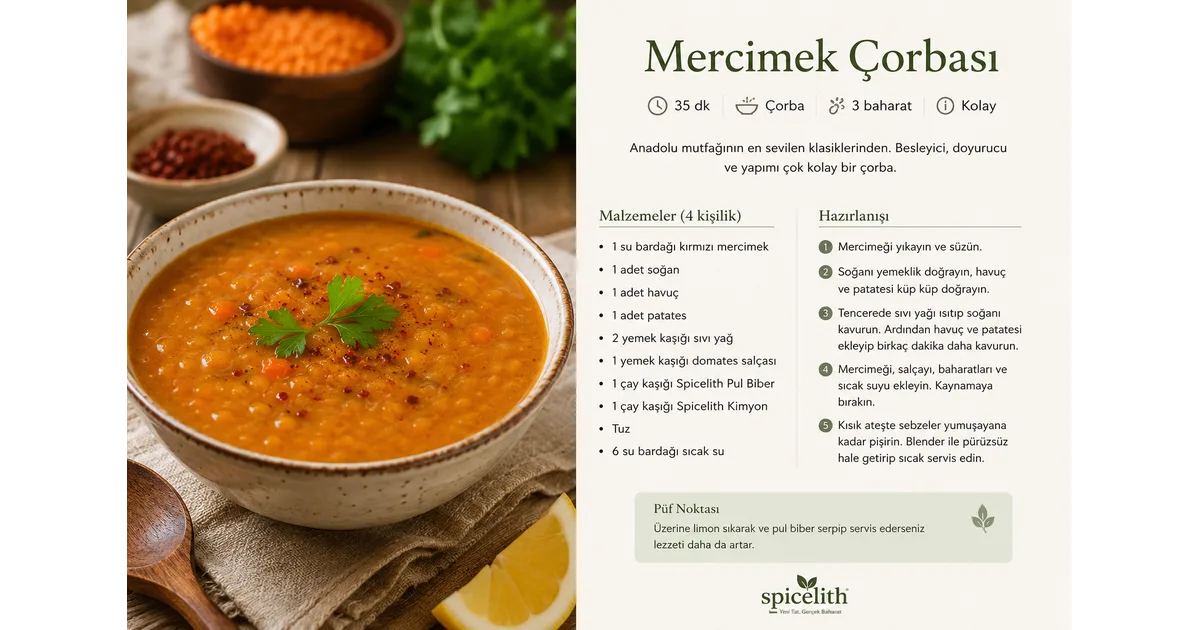 Mercimek Çorbası