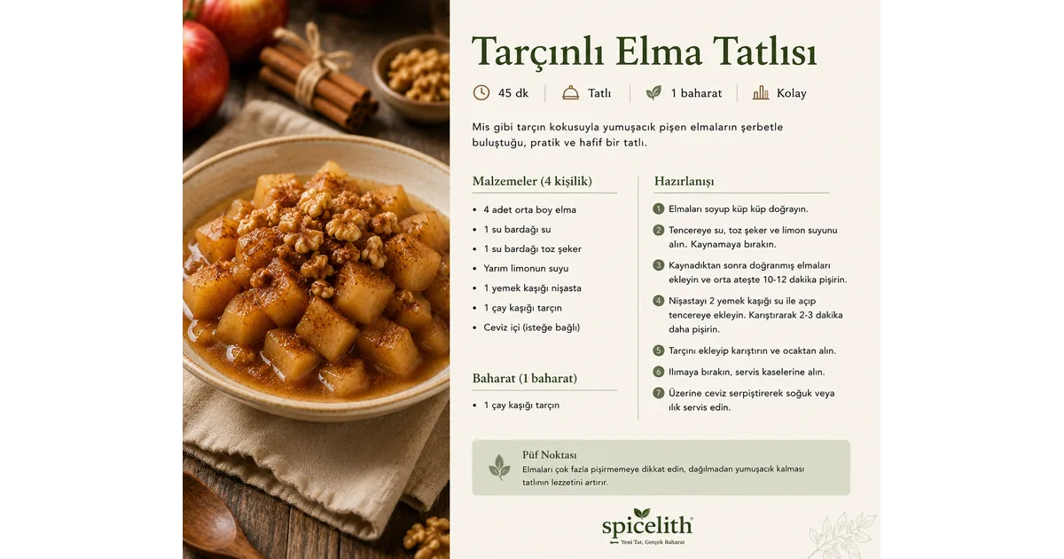 Tarçınlı Elma Tatlısı